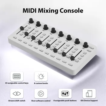 MIDI Controlle MIDI Mixing Console BT Spojenie Typ Batérie-C Dodanie Radič USB zvukový Pult pre Väčšinu Elektroakustické Prístroje
