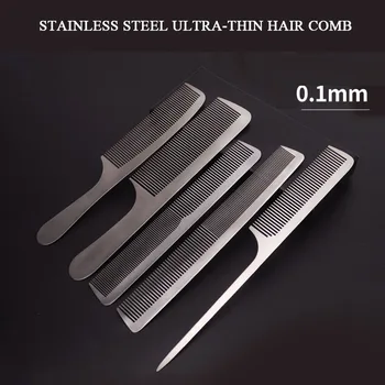 Alileader Nehrdzavejúcej Ocele Vlasy Hrebeňom Nastaviť Unisex Anti-Statické Vlasov Kefa Vysoko Kvalitného Titánu Kovové Syntetické Vlasy Hrebeňom Ultra-Tenké