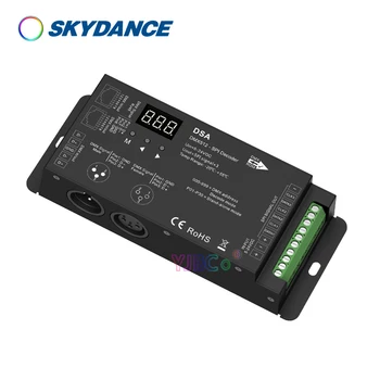 DSA RGB RGBW IC pixel DMX512 na SPI Dekodér DMX signálu prevodníka WS2812 WS2815 LED pásy radič 5V-24V 12V 2.4 G RF diaľkové