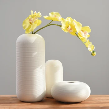2020 Nová Čínska Jingdezhen Porcelánu Tvorivosti Jednoduchý A Moderný Štýl, Biele Keramické Vázy Váz na Svadbu Domov ZM1202