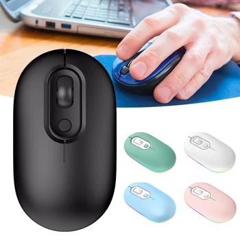 Malá Bezdrôtová Myš S Farebnými Svetlami Ľahký Počítač Myš Na PC Počítač Notebooky