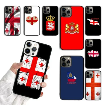 Gruzínsko Grunge Vlajka Telefón puzdro Pre iPhone 15 SE2020 11 12 13 14 Pro Max Mini Kryt Pre iPhone XS Max XR 6 7 8 Plus coque Fundas