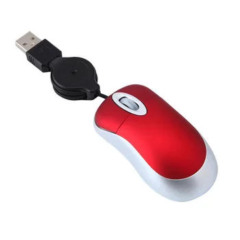 Univerzálny Mini Zdvíhateľnej Myši Prenosné USB Optická 1600DPI Mini Káblové MouseErgonomics Home Office Myši na Počítač PC, Notebook