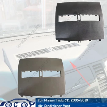 Auto Predný Panel Automobilový Pol klimatizácia Ventilačné Zásuvky Nástroja Panel Kryt Pre Nissan Tiida C11 2005-2010 LHD (68414-ED)