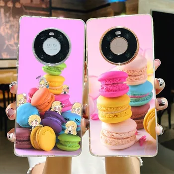 Roztomilý Macarons Dezert Telefón puzdro Pre Samsung S21 A10 Pre Redmi Poznámka 7 9 Pre Huawei P30Pro Česť 8X 10i Kryt