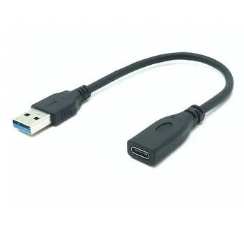 USB3.1 Typ-C Samica na USB 3.0 Typ-A Samec na USB 3.1 Typu C Konektor Converter Adaptér Pre všetky Typ C Muž Zariadenie 0,2 M 1M