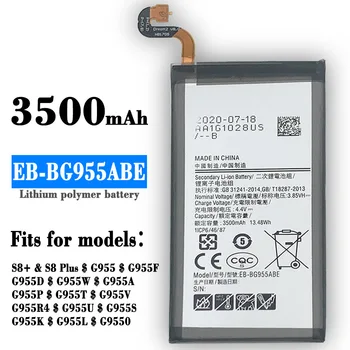 EB-BG955ABE Batérie Pre Samsung Galaxy S8 Plus+ 3500mAh G9550 G955 G955T G955S G955P G955V G955R4 G955F/A/U/S/K bateria