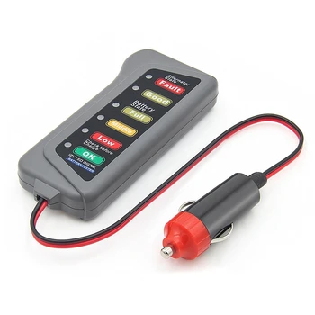 Autobatérie Tester 12V Alternátor Štátu Skontrolujte 6 LED Svetlom Zobraziť Automatický Diagnostický Nástroj Tester autobatérie
