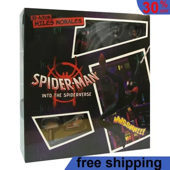 Spider-Man: Do Spider-Verš Obrázok Sofbinal Km Morales Socha Anime Akcie Obrázok Kawaii Model Kolekcie Bábika Darček Hračka