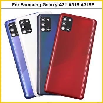 Pre Samsung Galaxy A31 A315 SM-A315F/DS Batérie Zadný Kryt Zadné Dvere A315 Plastový kryt Prípade Podvozku Lepidlo + Objektív