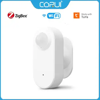 CORUI Tuya ZigBee/WIFI Smart Ľudské Telo Snímač Mini PIR Senzor Bezdrôtový Detektor Pohybu Tela Pre Home Security
