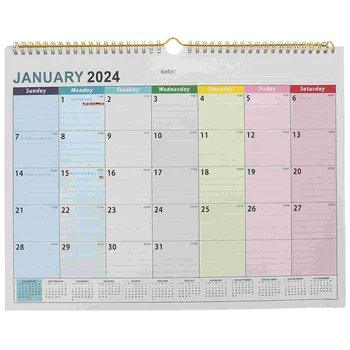 2024-2025 Nástenný Kalendár Visí Plán Od Jan. 2024 - Jún. Roku 2025 Tabuľka Plánovač Nový Rok Home Office