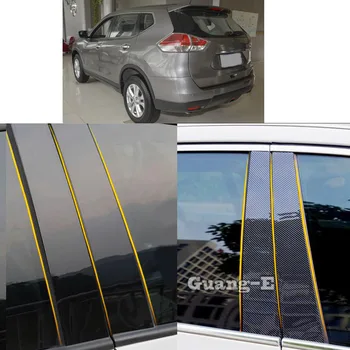 Auto Materiálu PC Pilier Post Kryt Dvere, Okno Orezania Liatie Stick Dosku Na Nissan X-Trail Xtrail T32/Rogue 2014 2015 2016-2021