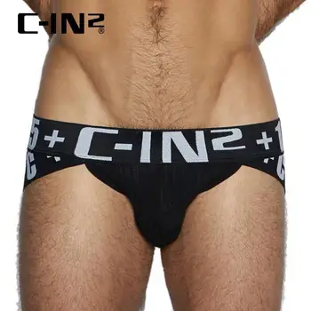 C-IN2 pánske spodné prádlo sexy nízkym pásom jednofarebné nohavičky šport U vypuklé cin2 Vysokej vidlica úsek hip výťah dna