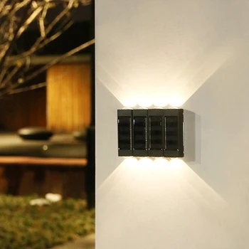 4PCS Solárne Lampy, Záhradné Dekorácie Balkón Dvore Ulici Nástenné Svietidlo Dekor Záhradníctvo Svetlo