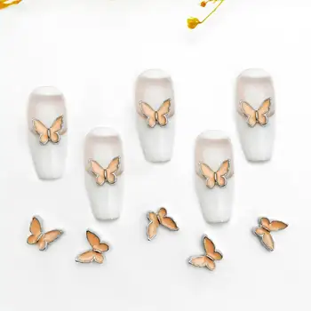 Klinec Príslušenstvo Živé 3d Butterfly Nechtov Charms Ohromujúci Živice Ozdoby pre Kutilov, Remeselníkov Manikúra Telefón Prípad pre Ženy