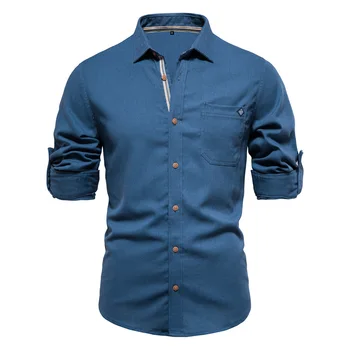 Jeseň Y2K Trendyol Mužov Vintage Tričko s Dlhým Rukávom Luxusné Pánske Vysoko Kvalitné Šaty, Tričko Bežné Spoločenské Košele Mens Dizajnér Obliekať