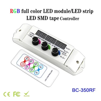 RGB Full Farebné LED Pásy Radič 6A*3CH Displaydimmer Otočný Spínač & Bezdrôtové Diaľkové