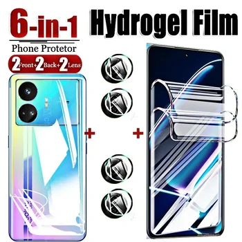 6in1 Hydrogel Film Predné Zadné Objektív Fotoaparátu Mäkké Sklo Realmi GT Neo5 5se pre Oppo Realme GT Neo 5 SE 240w 3 2t 2 Screen Protector