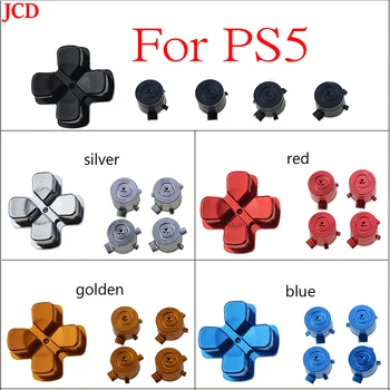 JCD 1set Pre PS5 Radič Hliníkové Akčné Tlačidlá Bullet & Smer Kľúče, Kovové Dpad ABXY Tlačidlá Pre PS5 Gamepad
