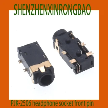 10Pcs PJ-242A 2,5 MM kaliber PJ2506 dual channel audio zásuvka 3+3 mm pozlátený konektor pre slúchadlá zásuvky šetrné k životnému prostrediu