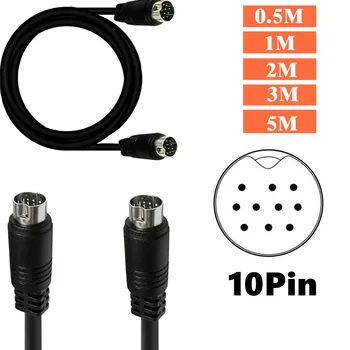 10Pin Mužov Na 10 Pin Samec (m/m) Audio Vstup Kábel Kompatibilný S Tv Prijímač lcd Televízor, Projektor, Audio A Video Prijímač