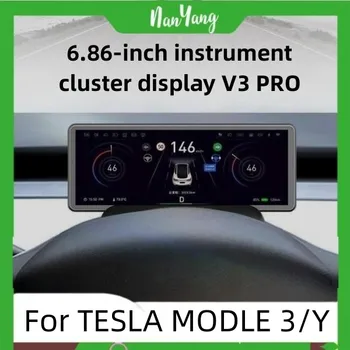 Model 3 Y H6 Mini Displeji prístrojového panelu Rýchlomer 6.86