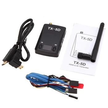 TX-5D 5.8 G 600MW 32CH 7-24V -Kompatibilné A CVBS Audio Video Vysielač Modul Pre Gopro Hero 3 3+ 4 Jednoduché Použitie