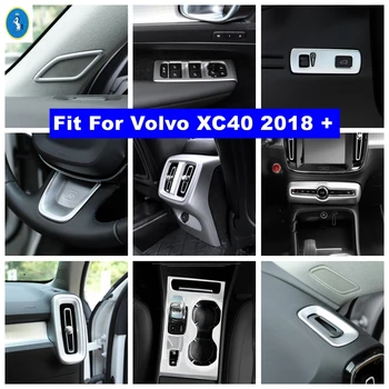 Auto Príslušenstvo Pilier Reproduktor / Gear Box / Voda Držiak / Vzduch AC Otvory Zásuvky Kryt Výbava Matný Pre Volvo XC40 2018 - 2022
