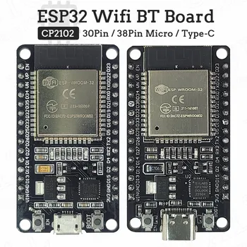 ESP32 Vývoj Doska 2.4 G WIFI, Bluetooth Modul 30Pin 38Pin CP2102 Micro Typ-C Ultra-Nízka Spotreba Energie Dual Core ESP-32