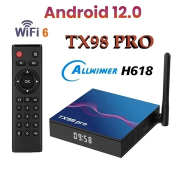 Pre xiao TX98 PRO Android TV BOX Android 12.0 Allwinner H618 2.4&5G Wifi6 4K 4G 16 G HDR10+ BT Smart Media Player Set-Top-Box