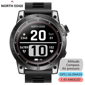 SEVERNOM OKRAJI Cross Fit 3 GPS Hodinky Mužov Sport Sledujte 1.43 HD AMOLED Displej 50M BANKOMAT, Výškomer, Barometer, Kompas Smartwatch pre Mužov