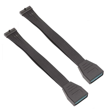 2 ks Doske Doske USB 3.0, 20 Pin Samica Na USB 3.0, 20 Pin Male Predlžovací Kábel-15 cm
