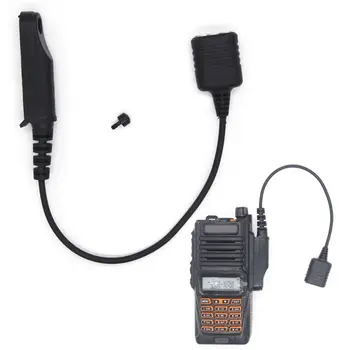Kábel adaptéra Baofeng UV-9R Plus UV-XR Vodotesný do 2 Pin, Vhodný pre UV-5R UV-82 UV-S9 Walkie Talkie Reproduktor Headset Mikrofón X6HB