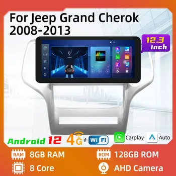 2 Din Autoradio Android pre Jeep Grand Cherok 2008 - 2013 autorádia Multimediálne Stereo Navigácia GPS, WIFI, Vedúci Jednotky carplay