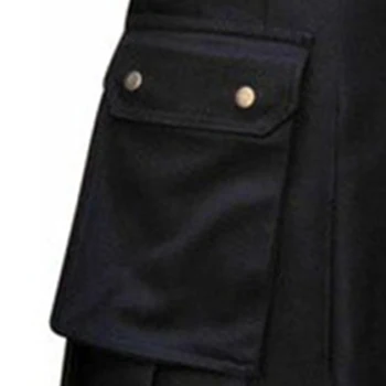 Úplne Nové Trvalé Vysokej Kvality Sukne Mužov Oblečenie Goth Highland Kilt Kilts Mens Venkovní Tradičné Utility Čierna
