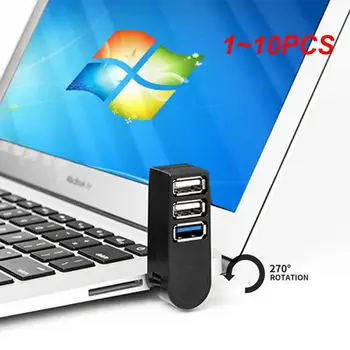 1~10PCS Univerzálny Mini, Otočná 3 Port USB 3.0 Hub, Vysoká Rýchlosť Prenosu Dát Splitter Box, Adaptér USB Expander Pre PC, Notebook