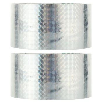 2 Rožky Laser Holografické Darčekové Balenie DIY Dekoratívne Reflexné Pásky Prism Pásky Multi-function pre Plavidlá, Takže