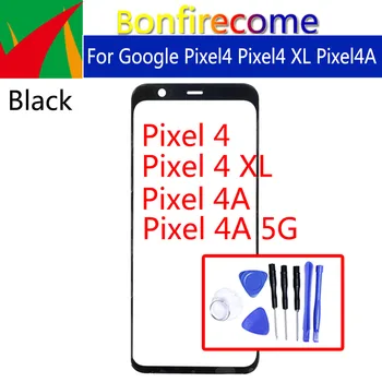 Vonkajšia Obrazovka Pre Google Pixel4 XL Dotykový Displej Predné Sklo Panel LCD Objektívom Na Pixel 4A 5G Predné Sklo