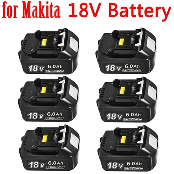 Makita 18V Batéria 6000mAh Nabíjateľná Náradie Batérie 18V makita s LED Li-ion Výmena LXT BL1860B BL1860 BL1850