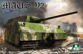 Takom 2050 1/35 Maus V2 druhej svetovej VOJNY nemecká Super Ťažký Tank plastikový Model Auta