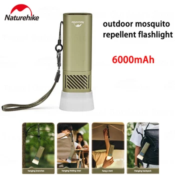 Naturehike 6000nAh Vonkajšie Prenosné Anti-komár Baterka IPX4 Vodotesné Svetlo Lampy Typu C Mobilných Nabíjačky Camping Dodávky