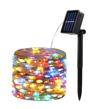 Podporu! Solárne LED Reťazec Svetlá, 10M Vodotesné Flexibilné Víla, Vianočné Osvetlenie, Používané Na Vonkajšie Nádvorie