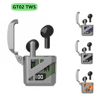 NOVÉ GT02 Bezdrôtové Slúchadlá Slúchadlá Bluetooth, Dotykové Ovládanie Zníženie Hluku Stereo Vodotesné Slúchadlá náhlavné súpravy pre všetky Telefón