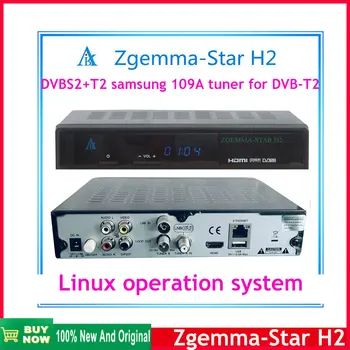 Hot Predaj ZGEMMA-HVIEZDIČKOVÝ H2 Digitálny Satelitný TV Prijímač Linux Enigma2 Receptor DVB-S2X+DVB-T2 HDTV Prijímač MHEG-2/4 H. 264