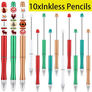 10Pcs Kovové Beadable Ceruzky Infinity Ceruzky Inkless Večný Ceruzka DIY Opakovane Ceruzka pre Deti, Študenti