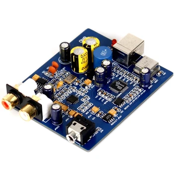 Modrá Dlhifi ES9018K2M SA9023 HIFI USB DAC Dekodér Rada Externé Zvukové Karty Podpora 24Bit 92K Pre Zosilňovač