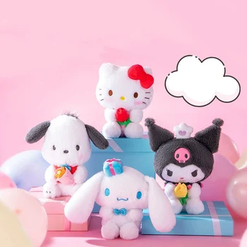 Kawaii Sanrioed Cinnamoroll Kuromi Hello Kitty Oblečenie Pre Bábiky Cartoon Hračku, Ozdoby Ploche Zdobia Študent Dievča Festival Darček