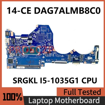 DAG7ALMB8C0 Doske Pre HP Pavilion TPN-Q207 G7AL-2G 14-CE Notebook Doska S SRGKL I5-1035G1 CPU 100% Plnej Workng Dobre