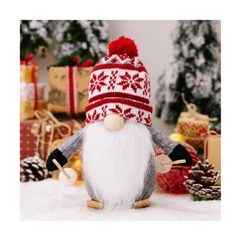 Vianočné Ozdoby Pletený Hat Sane Rudolf Bábika Anonymný Gnome Bábika Vianočné Dekorácie Dodávok B